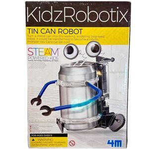 Kidz Robotix Tin Can Robot 4M Steam Powered Kids